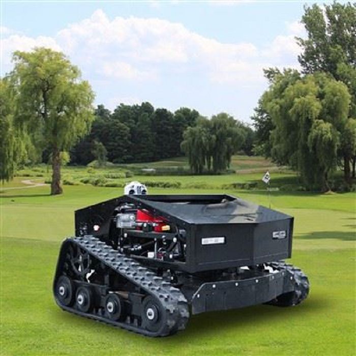 Mesin Pemotong Rumput Remote Control Dengan Trek